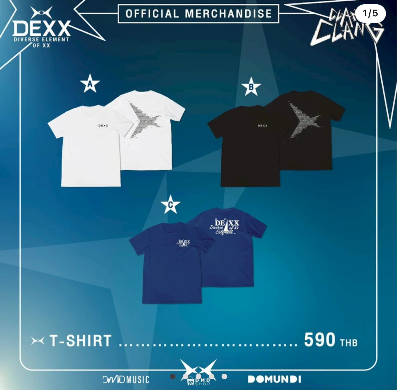 D010 - DEXX DEBUT OFFICIAL MERCHANDISE | WHITE T-Shirt