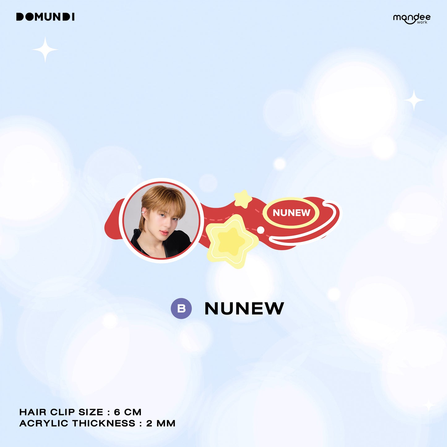 THFOS-003 DMD GLOW UP OFFICIAL MERCHANDISE | Hair Clip【NUNEW】