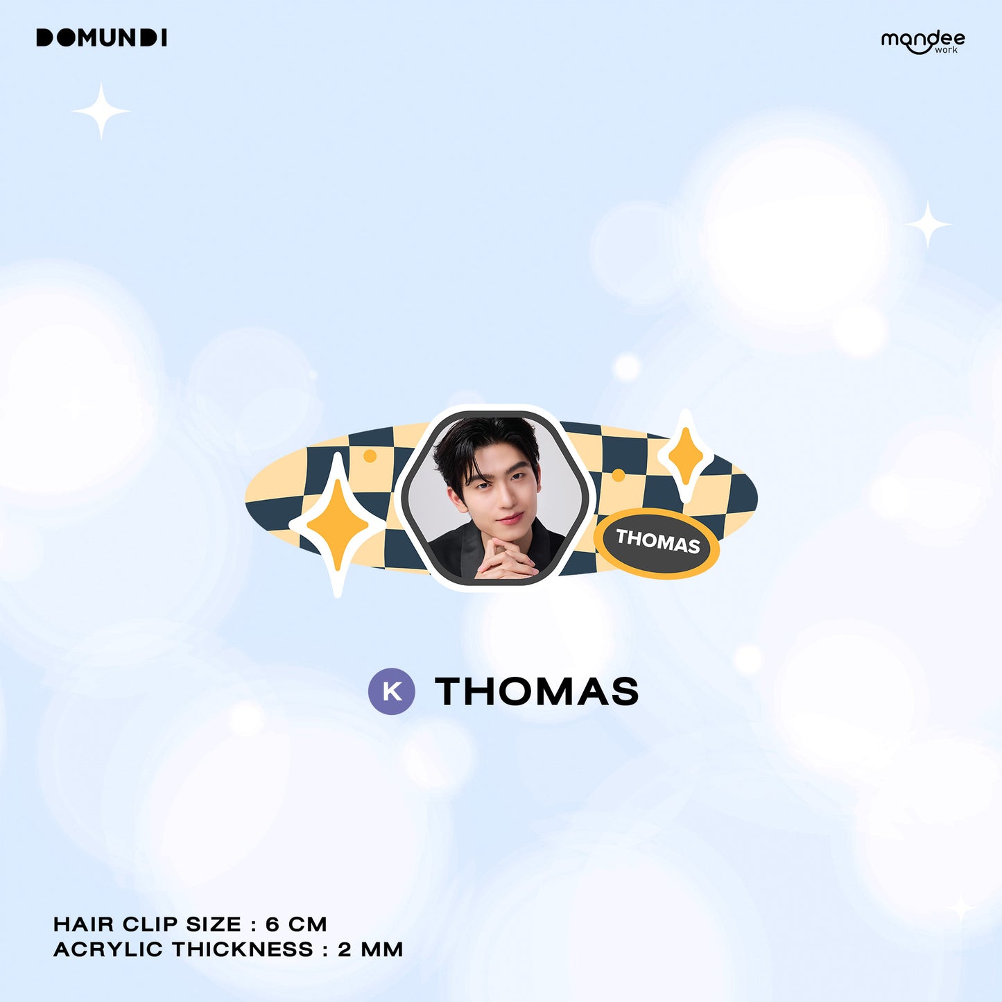 THFOS-006 DMD GLOW UP OFFICIAL MERCHANDISE | Hair Clip【THOMAS】