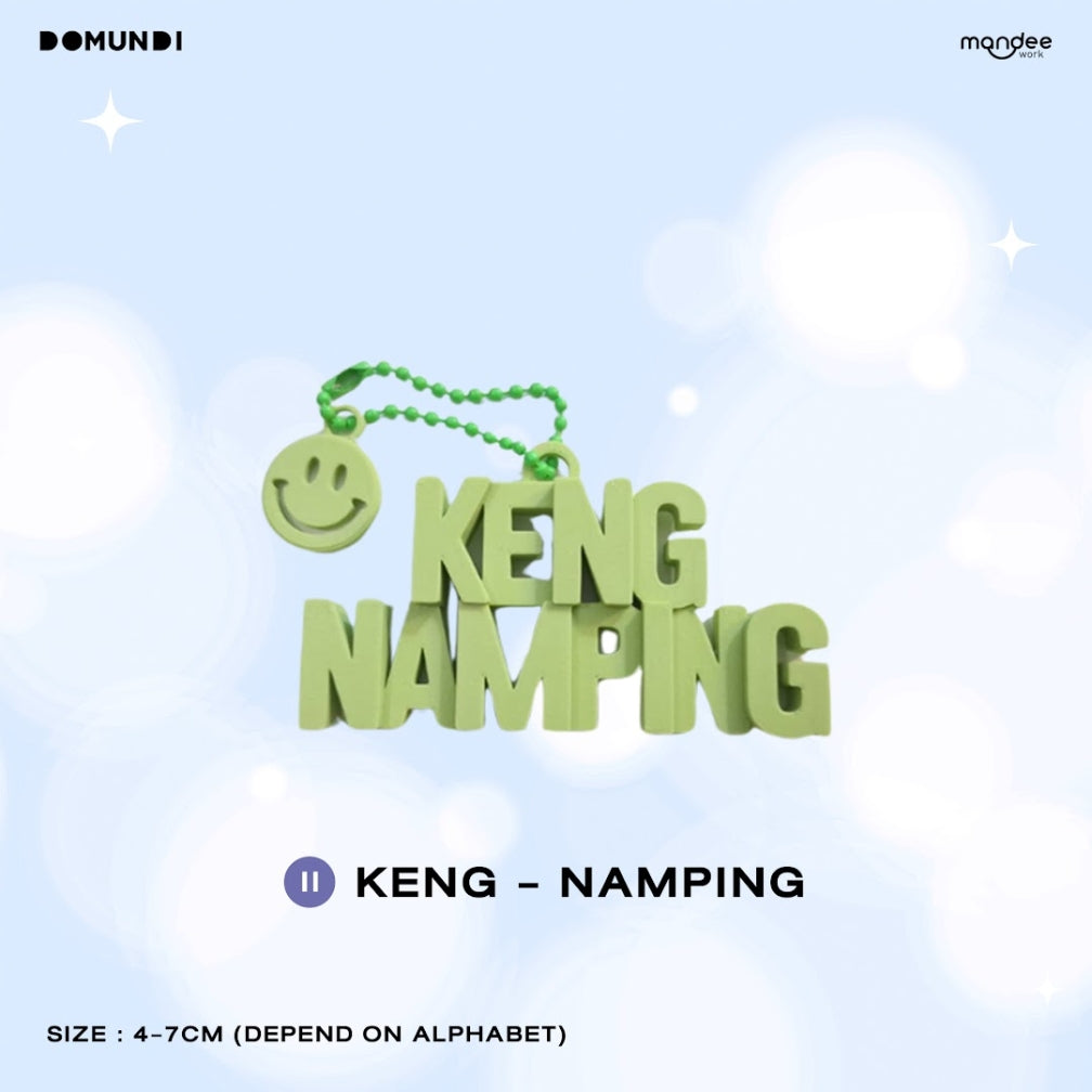 THFOS-056 DMD GLOW UP OFFICIAL MERCHANDISE | 3D Name Keychain【KENG - NAMPING】
