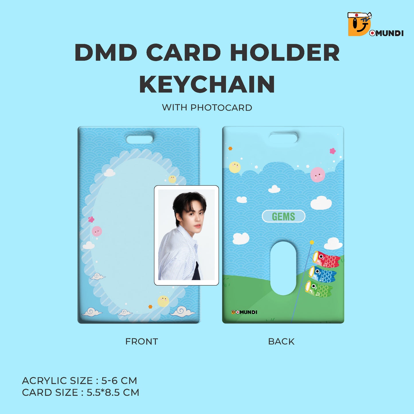POPOS25-052 DMD CARD HOLDER KEYCHAIN WITH PHOTOCARD【GEMS】