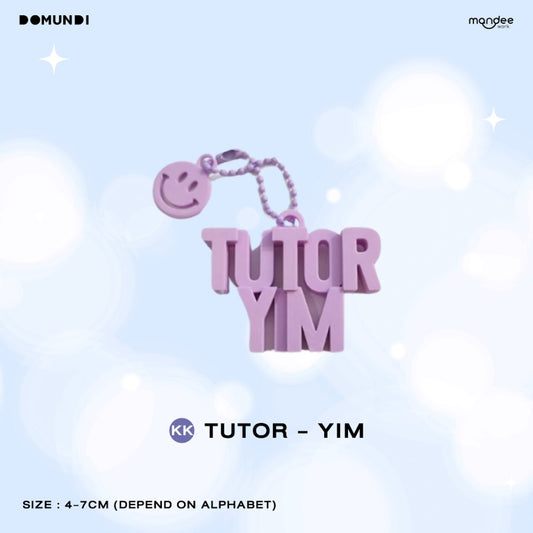 THFOS-058 DMD GLOW UP OFFICIAL MERCHANDISE  |  3D Name Keychain【TUTOR - YIM】