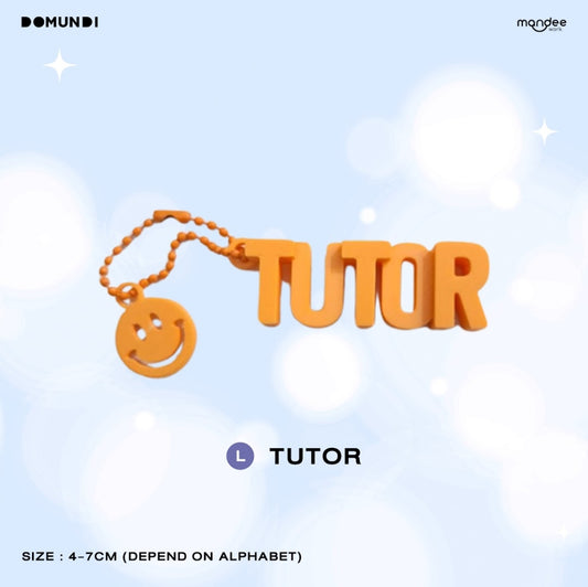 THFOS-033 DMD GLOW UP OFFICIAL MERCHANDISE | 3D Name Keychain【TUTOR】