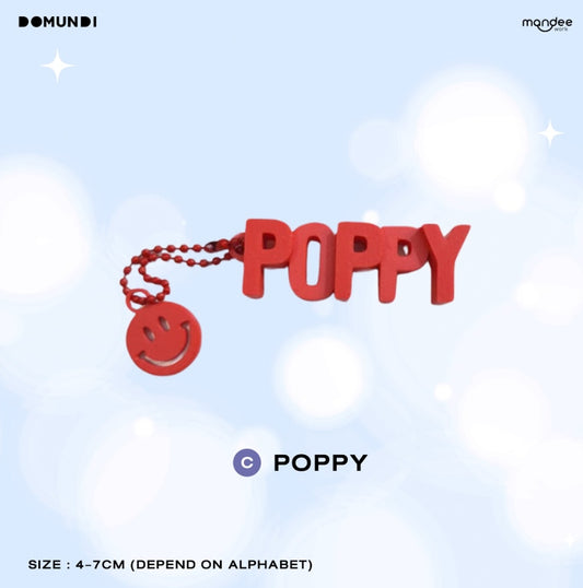 THFOS-024 DMD GLOW UP OFFICIAL MERCHANDISE | 3D Name Keychain【POPPY】