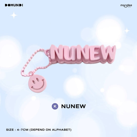 THFOS-032 DMD GLOW UP OFFICIAL MERCHANDISE | 3D Name Keychain【NUNEW】