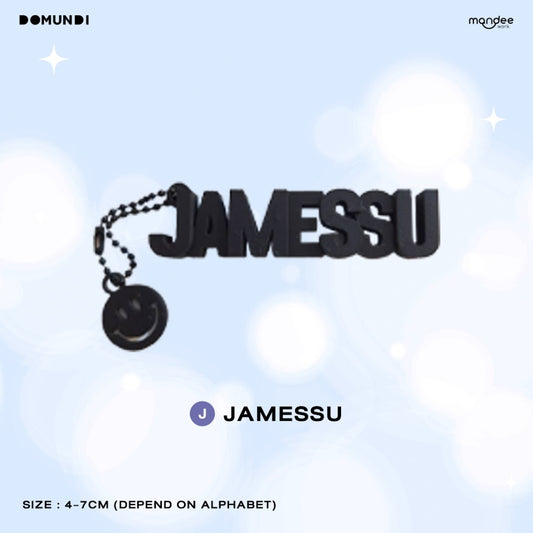 THFOS-031 DMD GLOW UP OFFICIAL MERCHANDISE | 3D Name Keychain【JAMESSU】