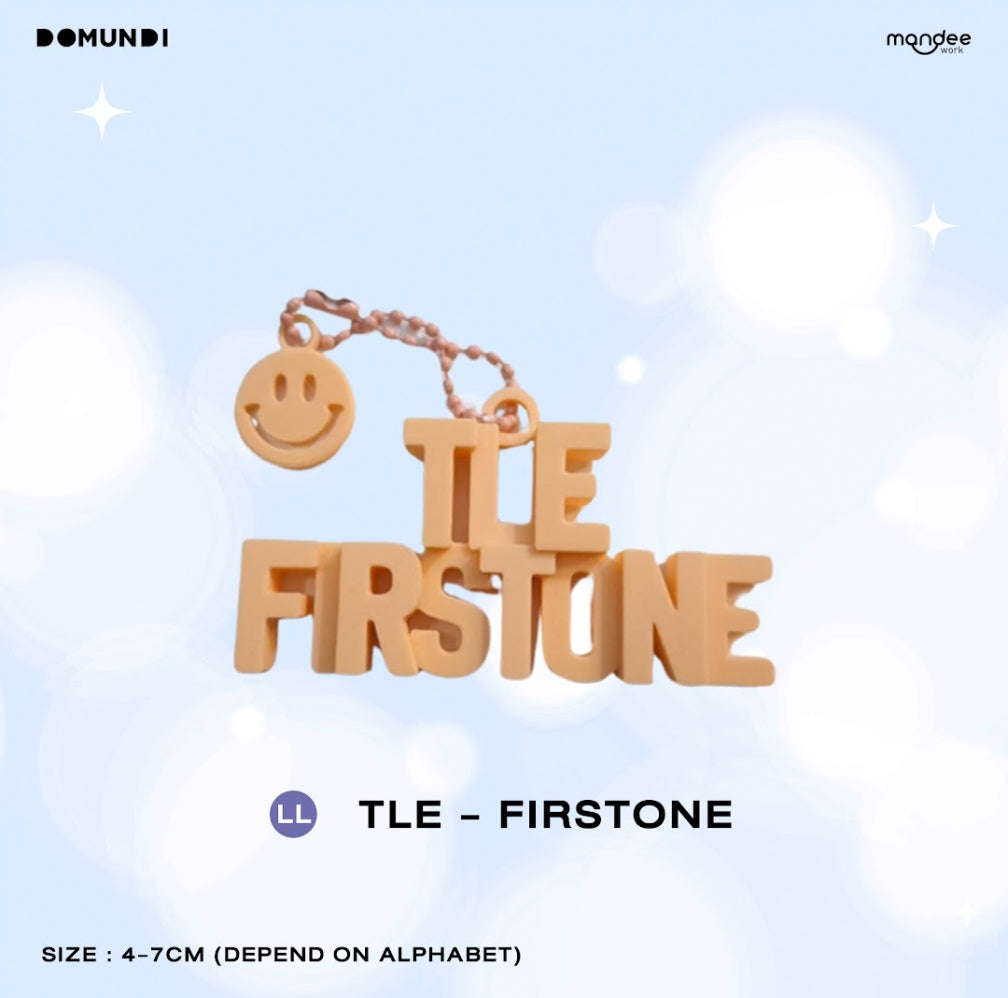 THFOS-059 DMD GLOW UP OFFICIAL MERCHANDISE  |  3D Name Keychain【TLE - FIRSTONE】